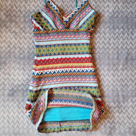 Embroidered mini dress - Picture 7 of 8